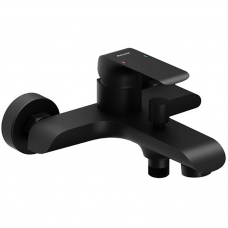 Смеситель для ванны RAVAK Flat FL 022.20/150 X070175 однорычажный черный матовый Смеситель для ванны RAVAK Flat FL 022.20/150 X070175 однорычажный черный матовый